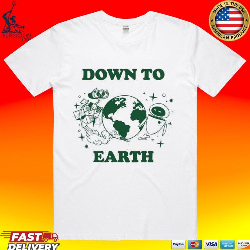 Wall-e And Eve Down To Earth T-shirt