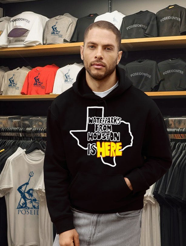Water Parks From Houston Is Here Map T-shirt