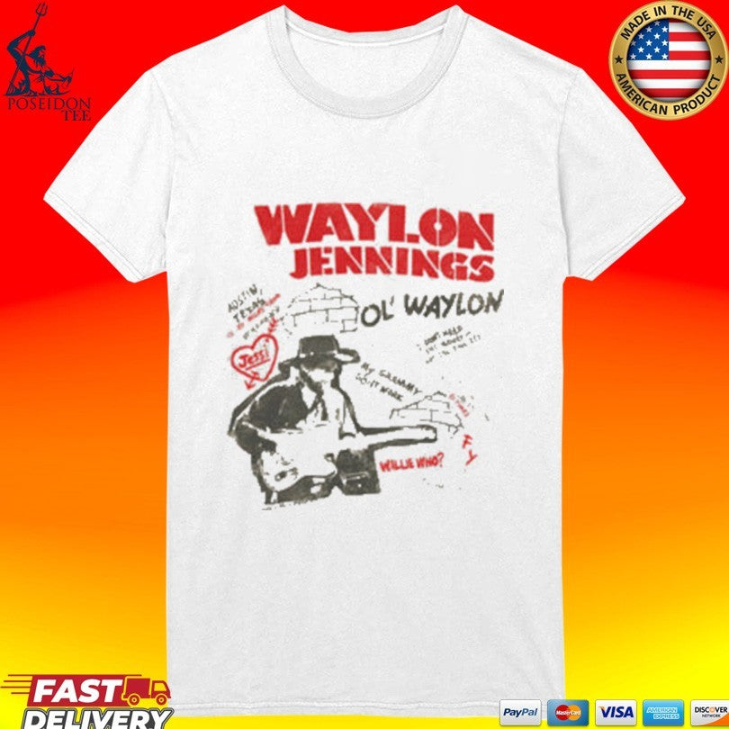 Waylon Jennings Ol Waylon Tour T-shirt