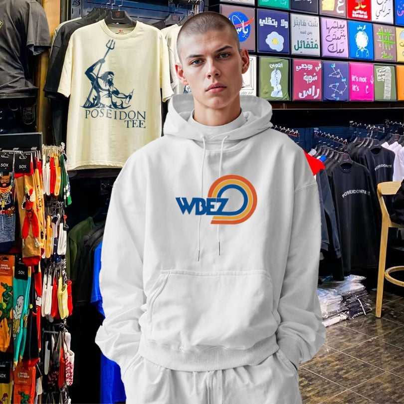 Wbez Vintage Logo White Ringer T-shirt