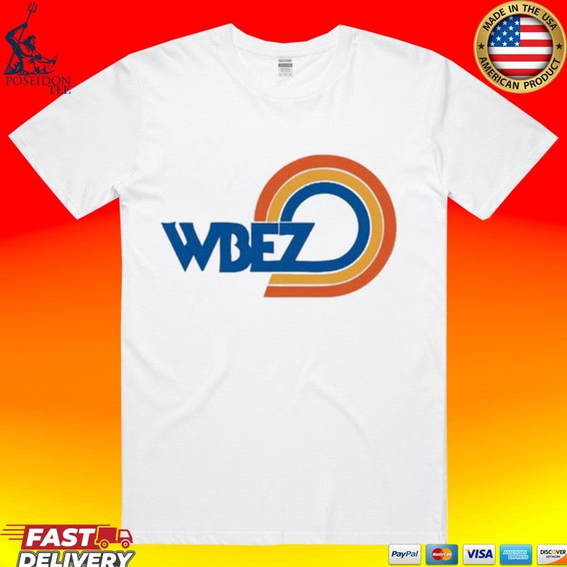 Wbez Vintage Logo White Ringer T-shirt