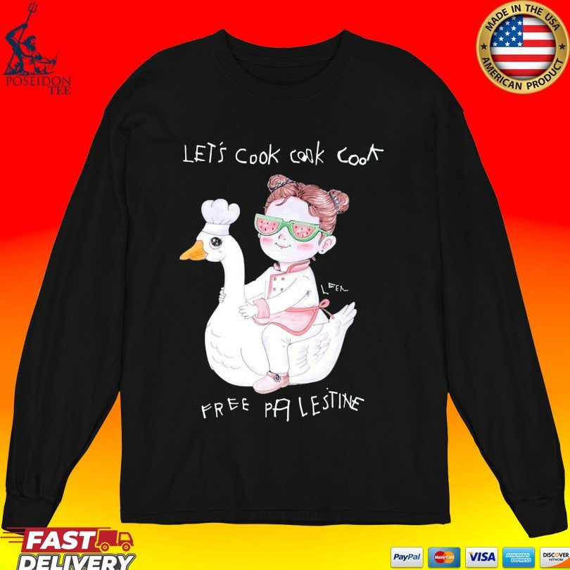 Wear The Peace Let’s Cook Free Palestine T-shirt