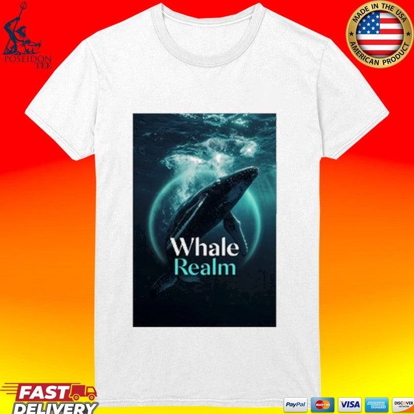 Whale Realm Cinematic Animal Art T-shirt