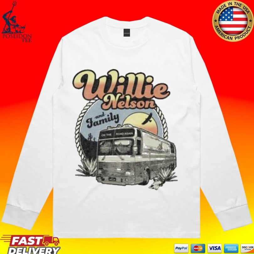Willie Nelson Willie Nelson Vintage Bus T-shirt