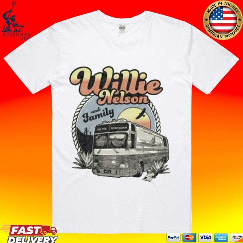 Willie Nelson Willie Nelson Vintage Bus T-shirt