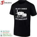 I’m just a drinker with a smoking problem BBQ smoker funny shirt