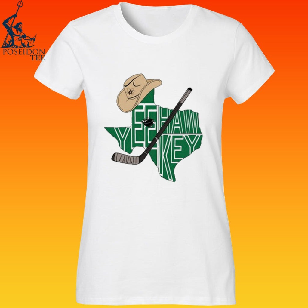 Yee Hawkey Texas Hockey Tees By You T-shirt