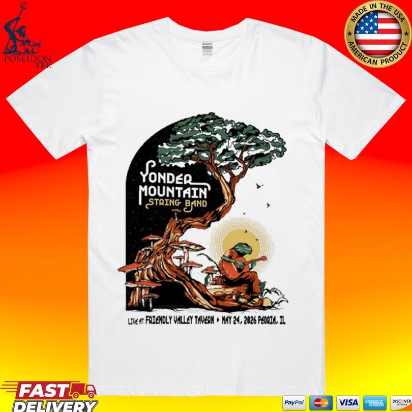 Yonder Mountain String Band Tour Peoria, Il 05.24.2026 T-shirt
