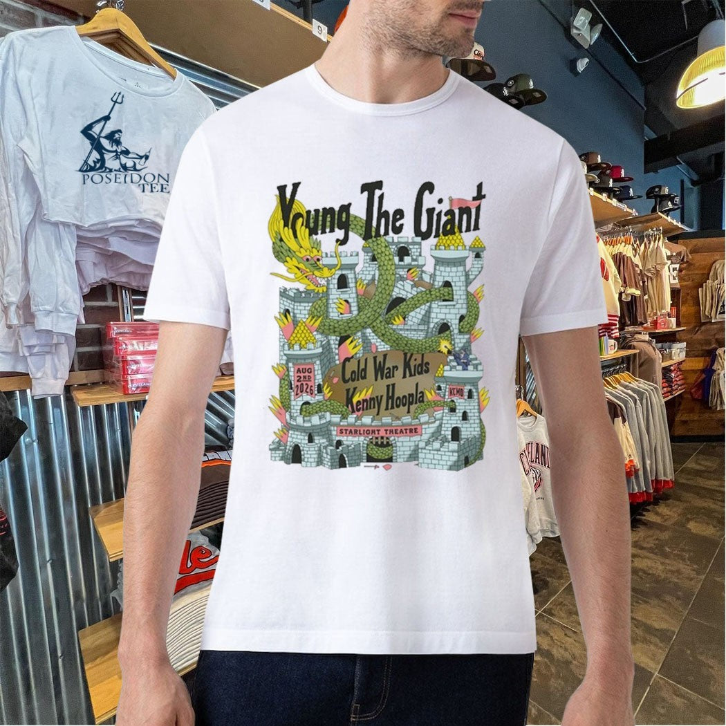 Young The Giant Cold War Kids Kenny Hoopla Hoopla Aug 2 2026 Starlight Theatre In Kansas City Mo T-shirt