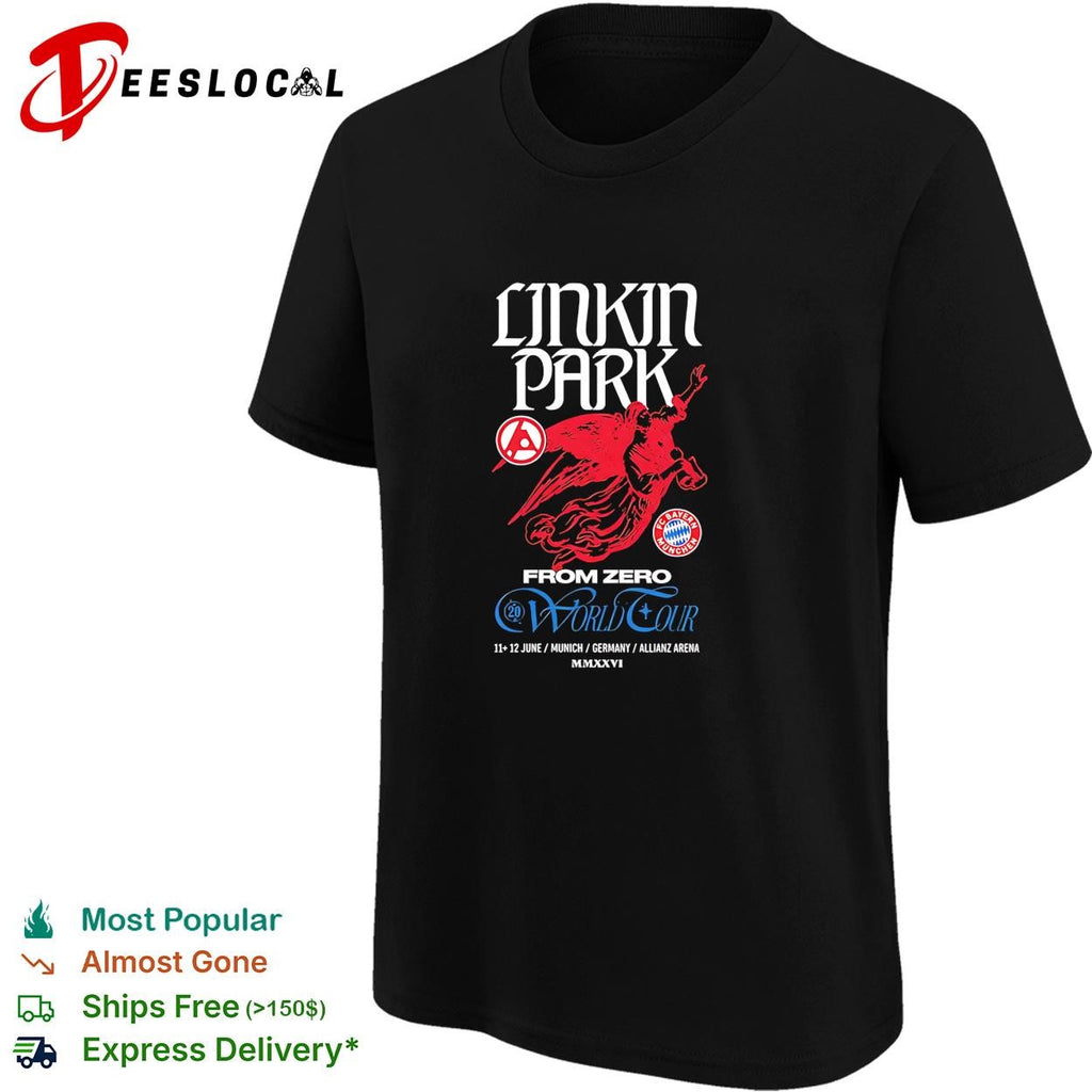 Linkin Park From Zero world tour Munich Germany 2026 horse rider poster shirt